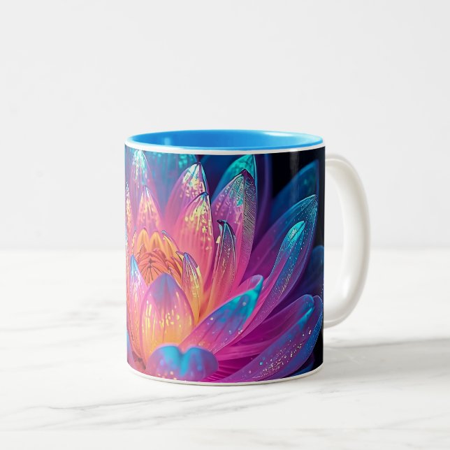 Makro Ätherisches Zen Zweifarbige Tasse (VorderseiteRechts)