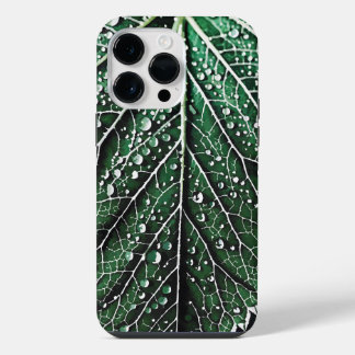 Makro-Blatt-Illustration iPhone 14 Pro Max Hülle