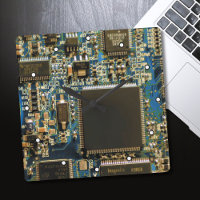Makro Blaue Leiterplatte | PCB Foto