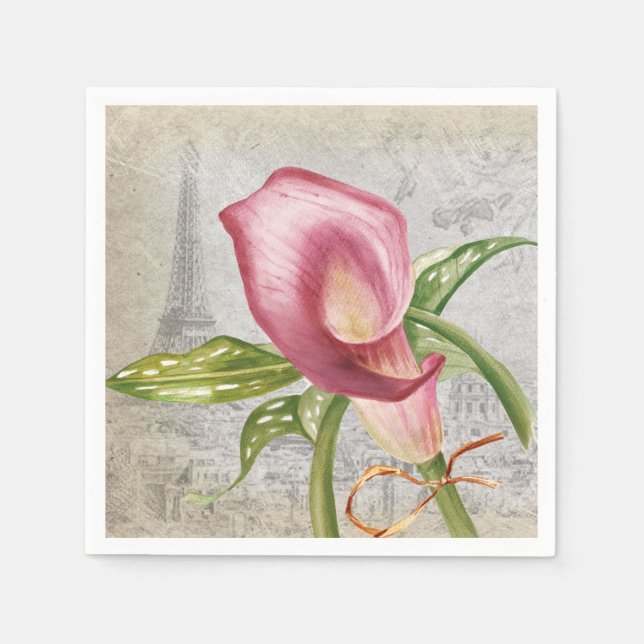 Makro Blume Calla Lily Serviette (Vorderseite)