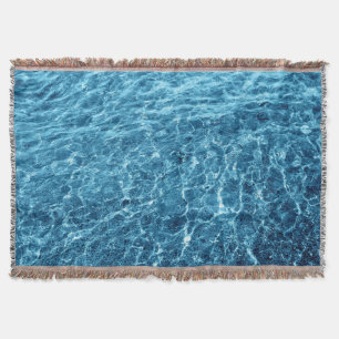 Makro Bubbling Blue Sea Foto Decke