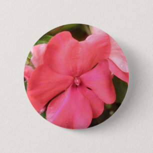 Makro-Button für die rosa Eingeweihte Blume Button