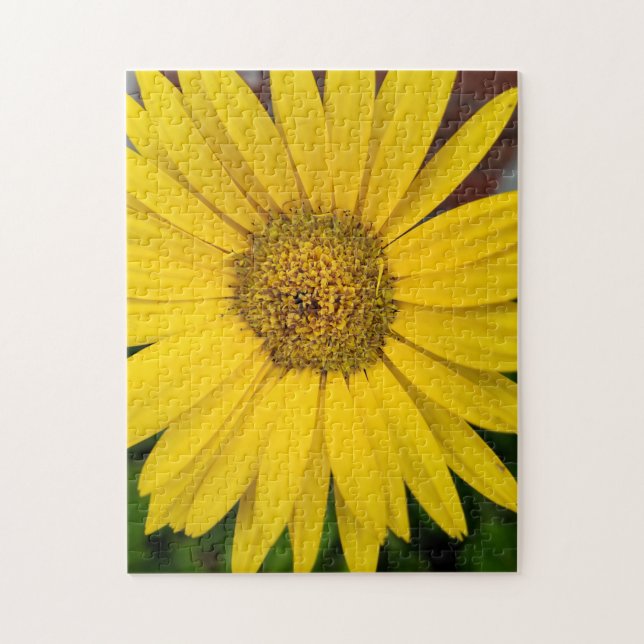 Makro der gelben Blume Puzzle (Vertikal)