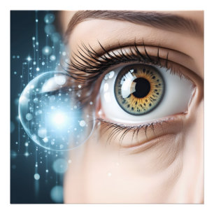 Makro der weiblichen Augen Fotodruck