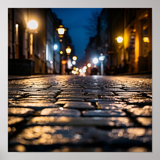 Makro-Foto in der Nacht Poster (Vorne)