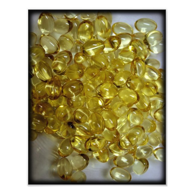 Makro-Foto-Öltabletten Fotodruck (Vorne)