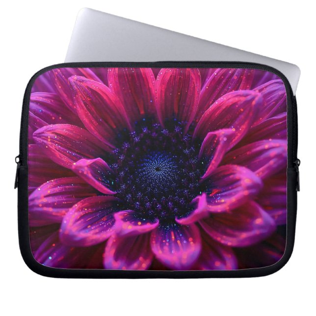 Makro Fuchsiennebel 10 Zoll Laptopschutzhülle (Vorderseite)