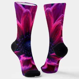 Makro Fuchsiennebel Socken