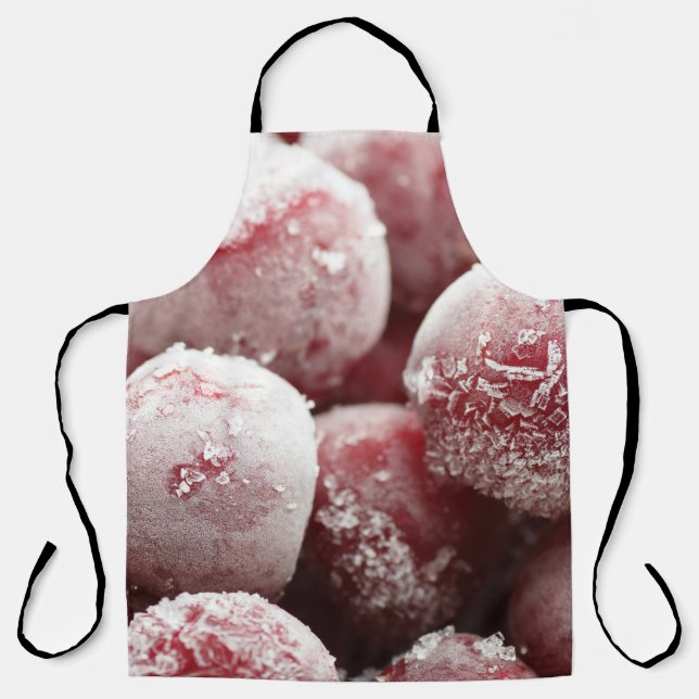 Makro gefrorene Beeren, Nahtextur. Schürze (Vorderseite)
