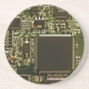 Makro-Grün Leiterplatte   PCB-Foto Getränkeuntersetzer