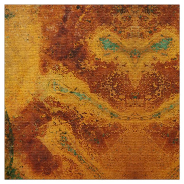 Makro kupferne Patina 07702 Stoff (Muster)