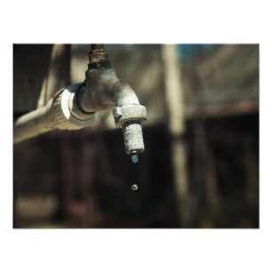 Makro-Wassertropfen Fotodruck