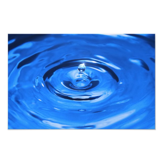 Makro-Wassertropfen Fotodruck (Vorne)