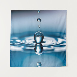Makro-Wassertropfen Wandteppich