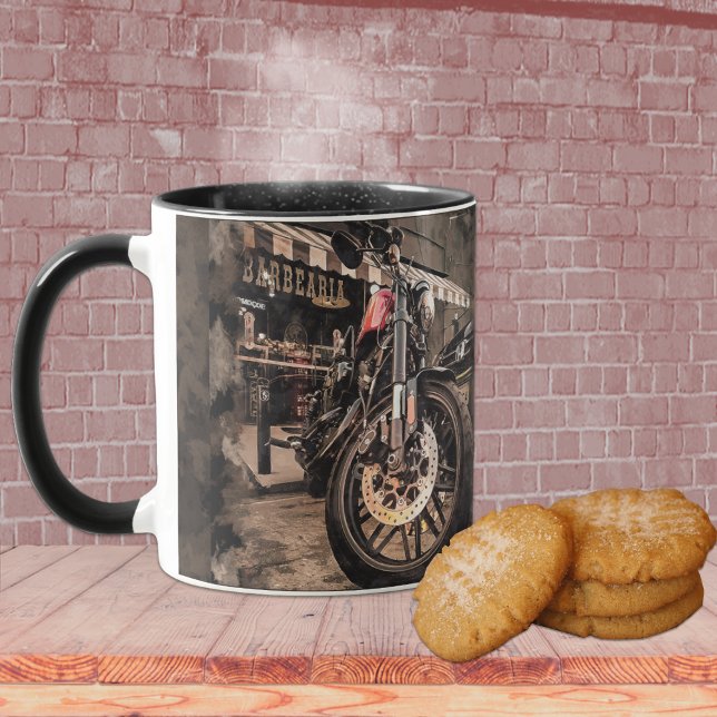Makroansicht des MOTORRADES Tasse (Someone you know into motorcycles? The prefect little gift.)