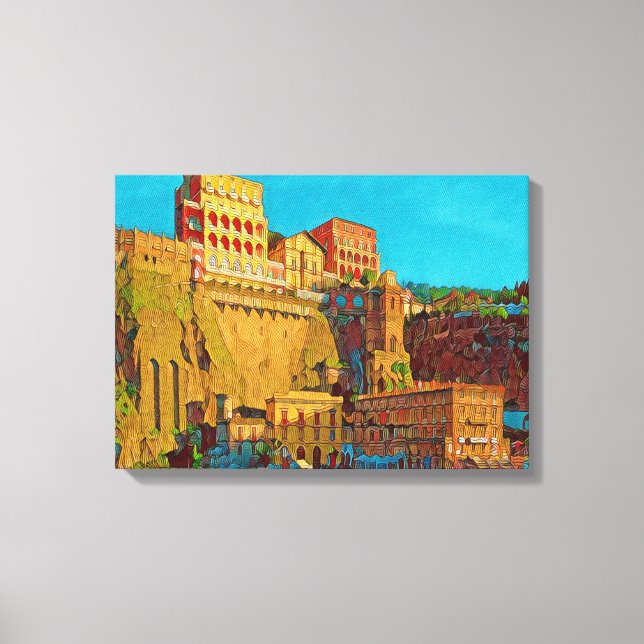 Makroaufnahme der Patrone - Leinwanddruck (Vorderseite)