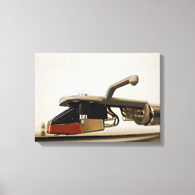 Makroaufnahme der Patrone - Leinwanddruck (Vorderseite)