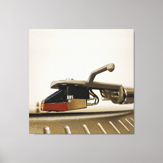 Makroaufnahme der Patrone - Leinwanddruck (Vorderseite)