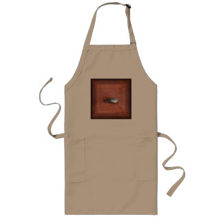 Makroaufnahme der Schnecke auf der Terracotta Lange Schürze