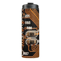 Makroaufnahme von Schaltbrett, Kabeln, Kondensator