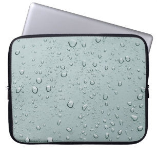 Makroaufnahme von Wassertropfen Laptopschutzhülle