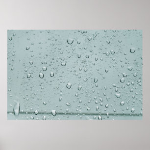 Makroaufnahme von Wassertropfen Poster