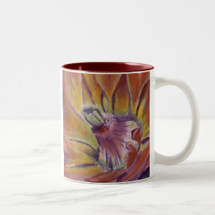 MakroBlumen-Tasse Zweifarbige Tasse