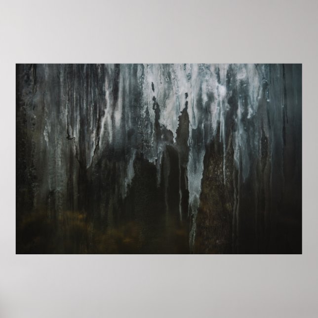 MAKROFOTOGRAFIE DER EISFORMATION POSTER (Vorne)