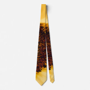 Makrofotografie einer Sonnenblume Krawatte