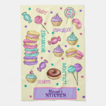 Makronen Cupcakes Lutscher und Donuts Küche