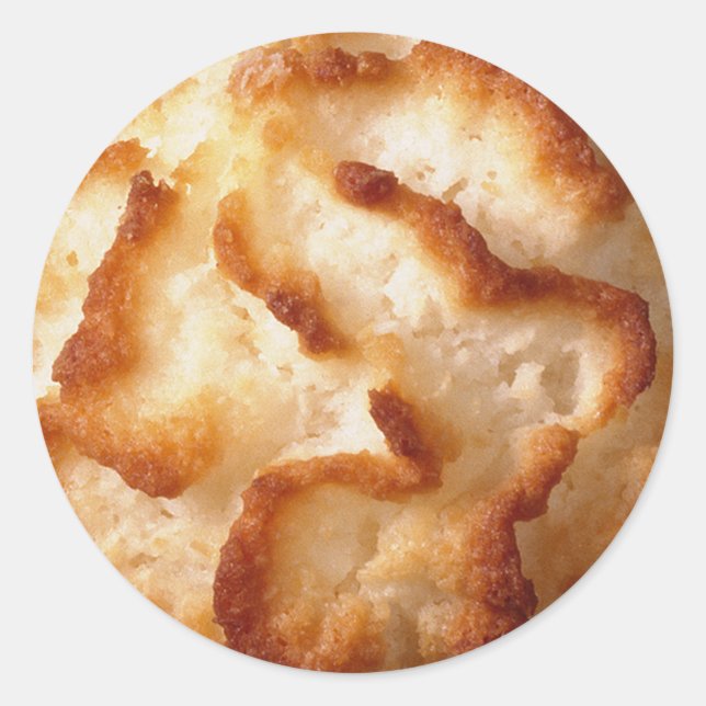 Makroon-Cookie-Image Runder Aufkleber (Vorderseite)