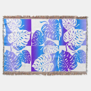 Makua Monstera Hawaiian Strippenblankets Decke