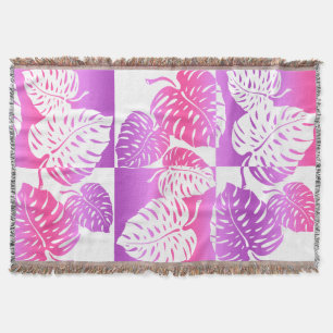 Makua Monstera Hawaiian Strippenblankets Decke