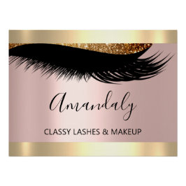 Makueup Artist Studio Eyelashes Extension Beauty Poster