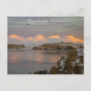 Makushin Berge während eines Wintersonntags Postkarte