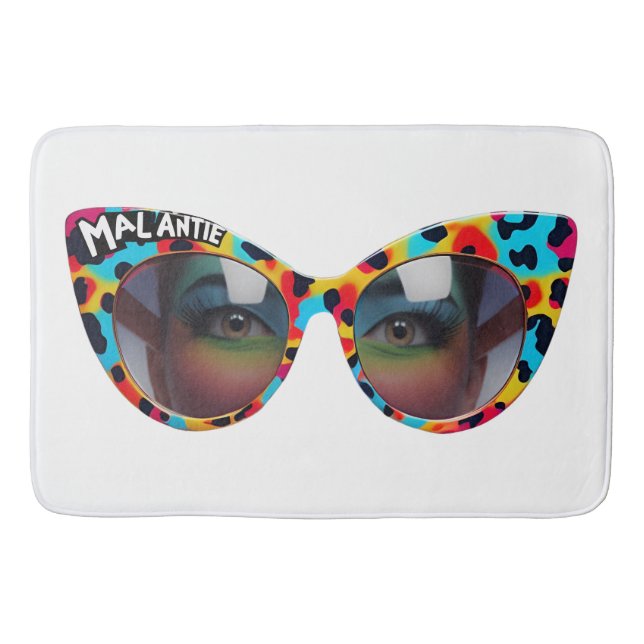 MAL ANTIE Crazy Aunt Afrikaanse Humor Badematte (Vorderseite)