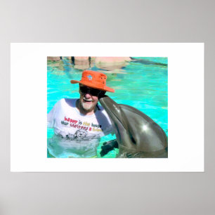 Mal-Delphin-Kuss Poster