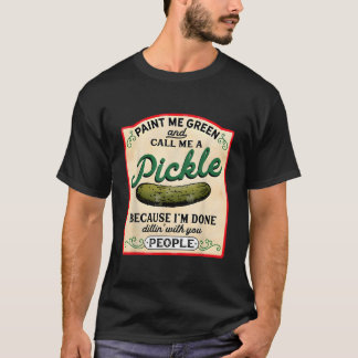 Mal mich grün an und nenne mich ein veganer Gurken T-Shirt