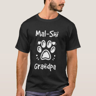 Mal-Shi Opa Maltese Shih Tzu Mischung Granddog T-Shirt