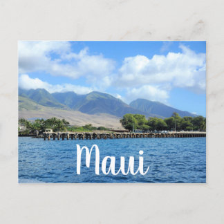 Mala Wharf in Lahaina Maui Postkarte
