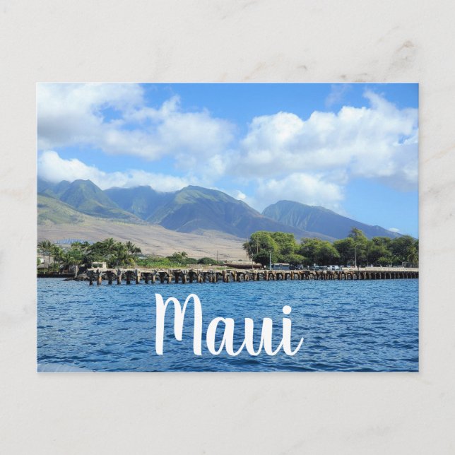 Mala Wharf in Lahaina Maui Postkarte (Vorderseite)