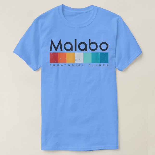 Malabo Equatorial Guinea Retro Design  T-Shirt (Design vorne)