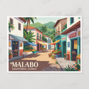 Malabo Straßenmarkt Äquatorialguinea Postkarte