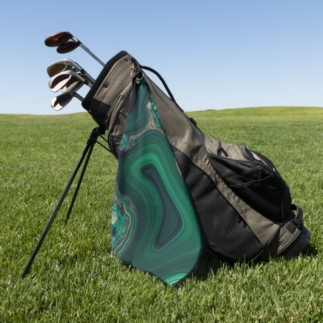 Malachit Cu6CO3(OH)2 Golfhandtuch (Gras)