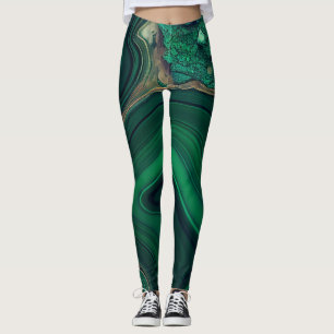 Malachit Cu6CO3(OH)2 Leggings