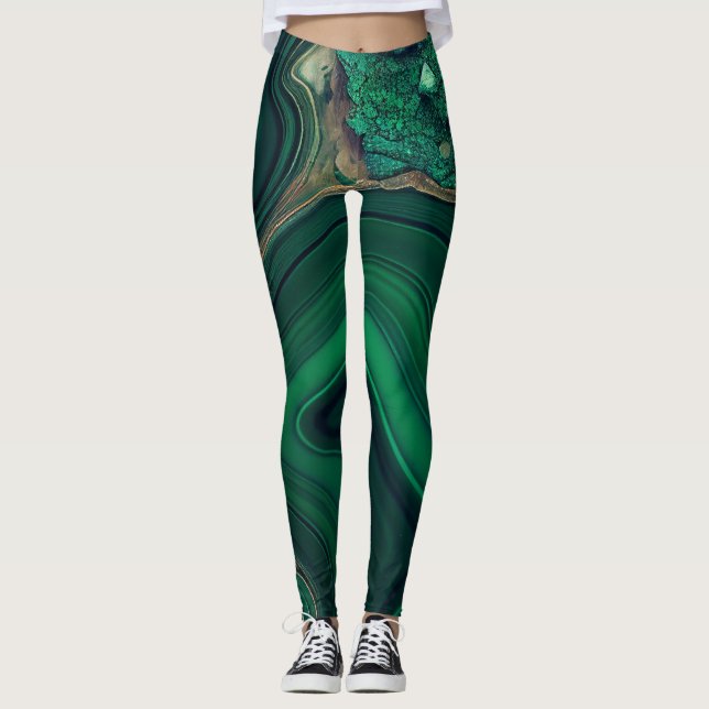 Malachit Cu6CO3(OH)2 Leggings (Vorderseite)