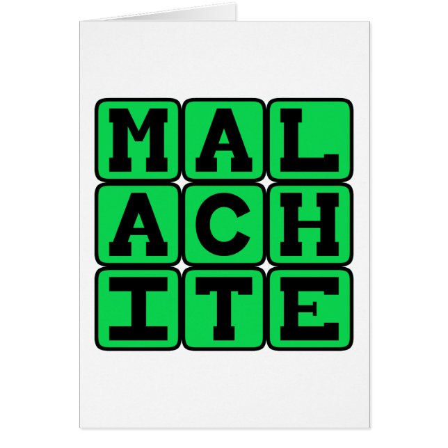 Malachit, grüne Farbe (Vorne)