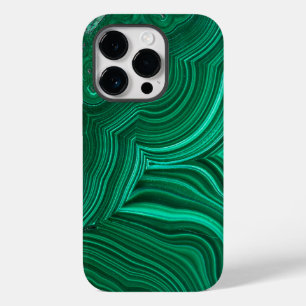 Malachit-Scheibe Mineralstein-Handyhülle iPhone 14 Pro Hülle