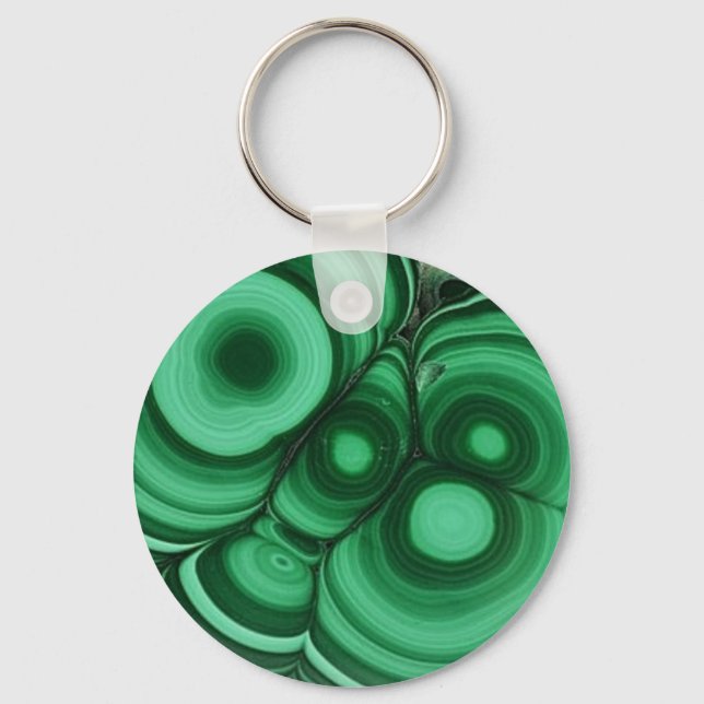 Malachite Bullseye Schlüsselanhänger (Vorderseite)