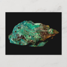 Malachite Green Mineral Rock Nature Fotografy Postkarte
